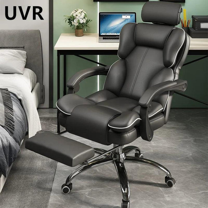 Ultimate Ergonomic Office and Gaming Chair with Adjustable Backrest and Footrest