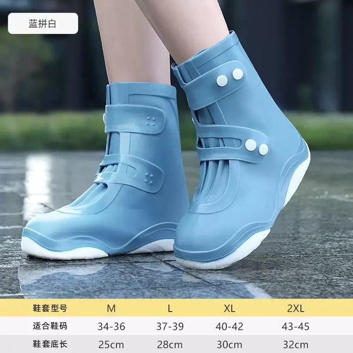 Silicone Waterproof Shoe Covers for Women and Kids - Non-Slip Rain Boot Protectors