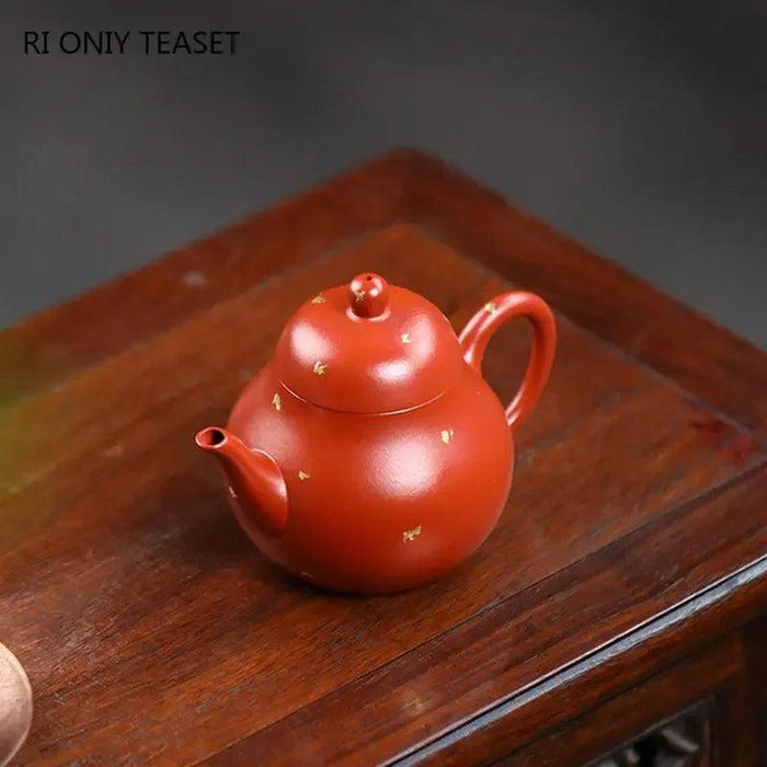 Elegant 120ml Authentic Yixing Purple Clay Teapot - Handcrafted Travel Tea Set