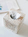 Artisan Crafted Mother of Pearl Tissue Holder - Elegant Handcrafted Decor for a Stylish Home Upgrade