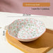 Charming Korean Ceramic Dining Set with Lid - Peach Designed Rice, Soup Bowls, and Elegant Pink Plate with Handle Bowl