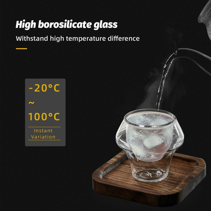 Elegant Double Wall Glass Coffee Set for a Luxurious Brewing Experience