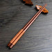 23.5CM Artisan Chestnut Wood Sushi Chopsticks - Handmade Japanese & Chinese Style Dining Gift