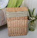 Elegant Rattan Storage Hamper with Lid - Stylish Organizer for Clothes, Toys, and Home Essentials