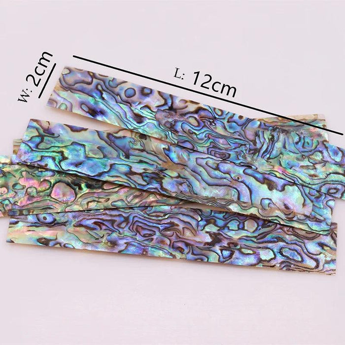 Luminous Iridescent Abalone Celluloid Guitar Head Veneer Sheet for Luthiers - 1PC Inlay Strips