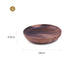 Elegant Rustic Wooden Bowl for Serving Salads and Fruits