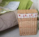 Elegant Rattan Storage Hamper with Lid - Stylish Organizer for Clothes, Toys, and Home Essentials