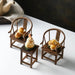 Charming Vintage Sushi Presentation Set with Miniature Table and Chair