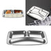 Multi-Compartment Stainless Steel Meal Tray - Eco-Friendly Dining Solution for All Ages