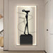 Artistic LED Wall Light with Contemporary Figure Art and Dazzling Crystal Accents - Chic Home Decor Illumination