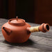 Sophisticated Cinnabar Clay Tea Pot with Electric Heater for Traditional Kung Fu Brewing