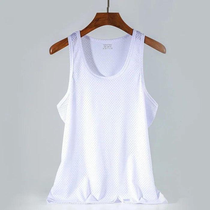 Men's Slim Fit Summer Muscle Tank Top - Quick-Drying Sleeveless Vest for Bodybuilding