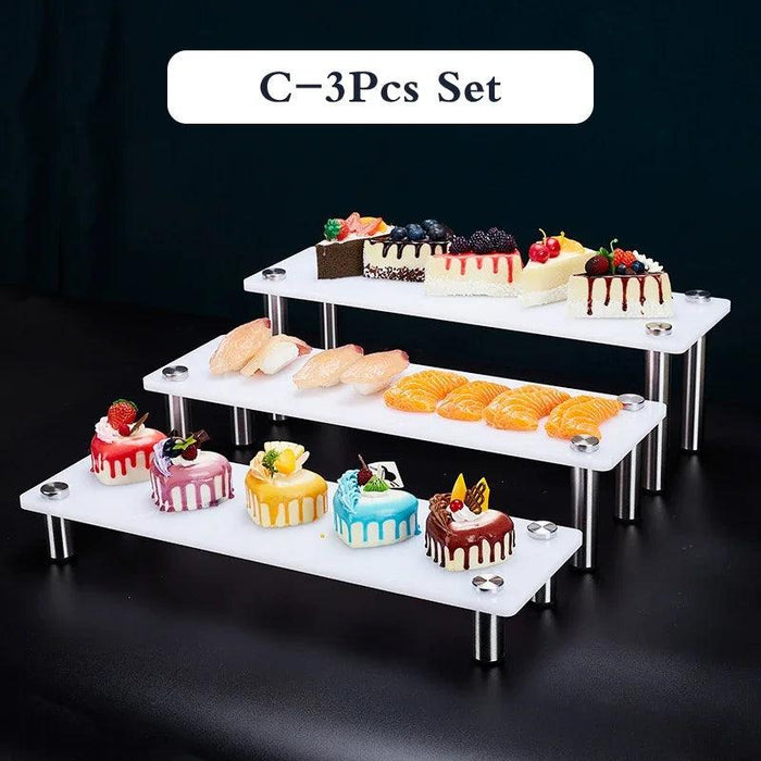 Elegant 3-Tier Acrylic Dessert Display Stand for Celebrations and Gatherings