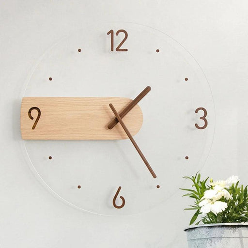 Sleek Scandinavian 3D Wooden Wall Clock - A Touch of Timeless Elegance for Your Home