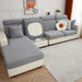 Elegant Stretch Jacquard L-Sofa Slipcover - Durable and Washable Furniture Protector