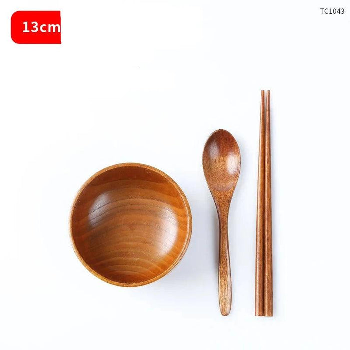 Japanese Wooden Tableware Set