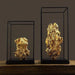 Elegant Golden Mountain Resin Tabletop Accents for Luxurious Living Spaces