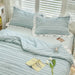 Korean Lace Premium Washed Cotton Summer Quilt Set – Four-Piece Elegance