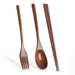 Eco-Chic Japanese Dining Set: Elegant Wooden Spoon & Chopsticks for Gourmet Experiences