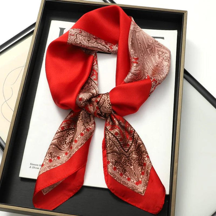 Chic Toddler Elegance: Luxurious 70x70cm Silk Scarf for Ages 6 Months to 4 Years