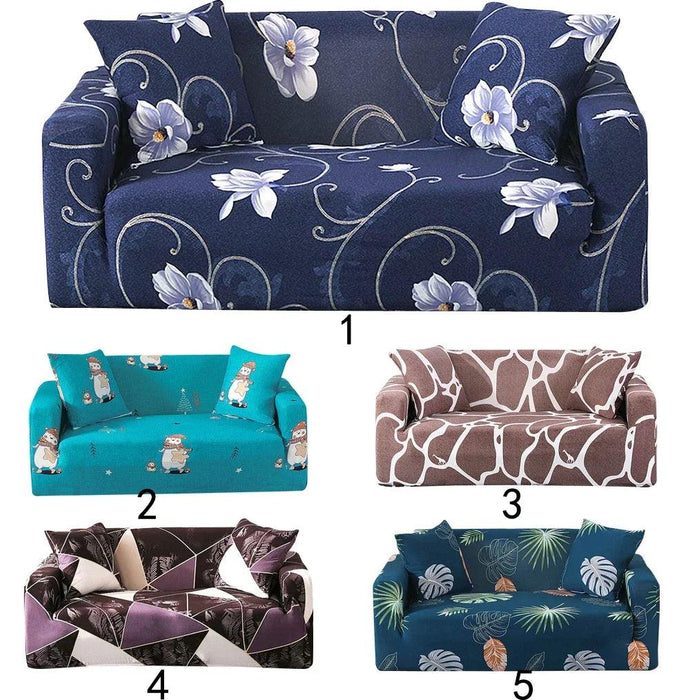 Elastic Stretch Sofa Slipcover for Loveseat and L-Shaped Sectional Couch Protection