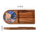 Charming Wooden Serving Tray for Elegant Tea and Snack Presentation