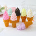 Lifelike Decorative Ice Cream Cone Replica for Photography and Shop Displays