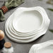 Unique Artisan Ceramic Plate - Irregular Design for Serving Pasta, Steak, Sushi, and Desserts - Elegant Solid Color Tableware