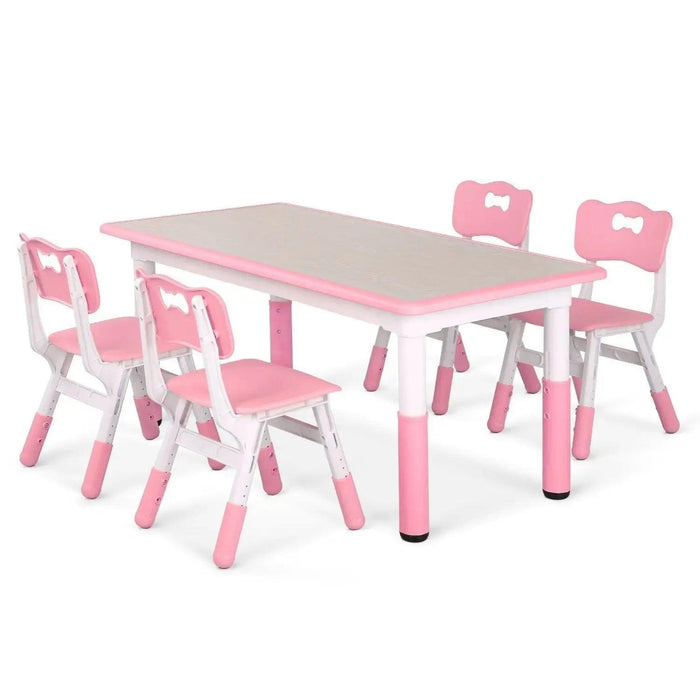 Ergonomic and Adjustable Kids Table and Chair Set for Safe Playtime