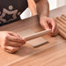 Textured Beechwood Rolling Pin - Versatile Embossing Tool for Baking and Crafting