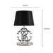 Elegant LED European Luxury Table Lamp with Artful Gold & Silver Finish for Living Room, Bedroom, and Study