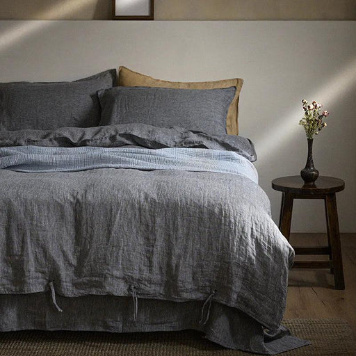 Nordic Simple & Opulence 100% Linen Duvet Cover Set