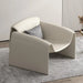 Nordic Elegance: Space-Efficient Leather Armchair for Contemporary Homes