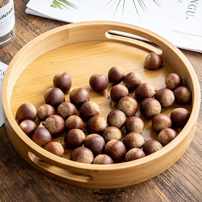 Wooden Tea Soak Tray - Eco-Friendly Wood Plate for Tea Ceremony and Snacks