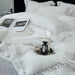 Exquisite 1200TC Egyptian Cotton Luxury Bedding Collection with Elegant Hollow Lace Trim, Duvet Cover, Flat & Fitted Sheets, and Pillowcases