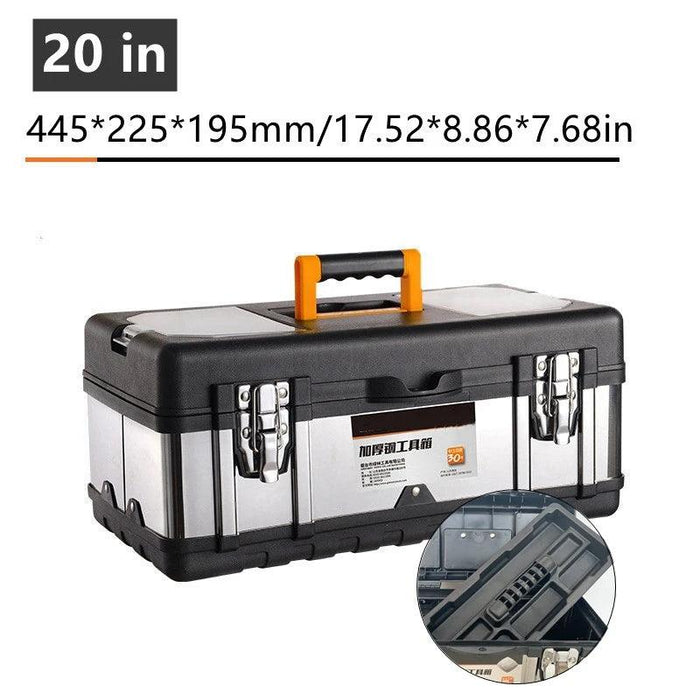 Heavy-Duty Stainless Steel Tool Storage Box for Professionals