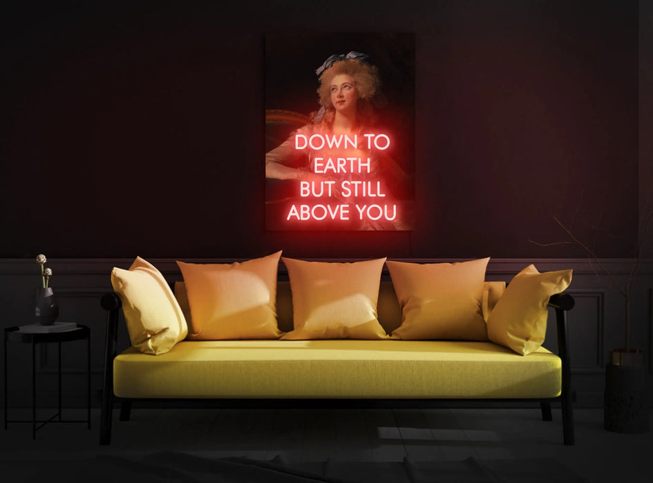 Lady Neon Glow: Customizable Room Decor With Vibrant UV Light