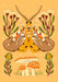 Enchanting Insect Canvas Art: Vibrant Moth and Golden Beetle Decor for a Playful Home