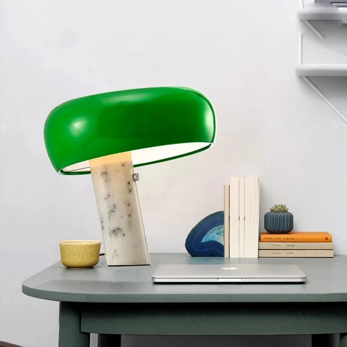 Nordic Marble Mushroom LED Table Lamp for Kids' Rooms and Stylish Living Spaces