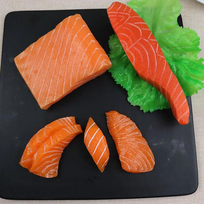 Lifelike Sushi Replica Collection - Salmon and Tuna Models for Home Decor and Photography