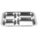 Multi-Compartment Stainless Steel Meal Tray - Eco-Friendly Dining Solution for All Ages