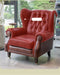 Elegant Leather Wingback Chair for Modern Living Areas