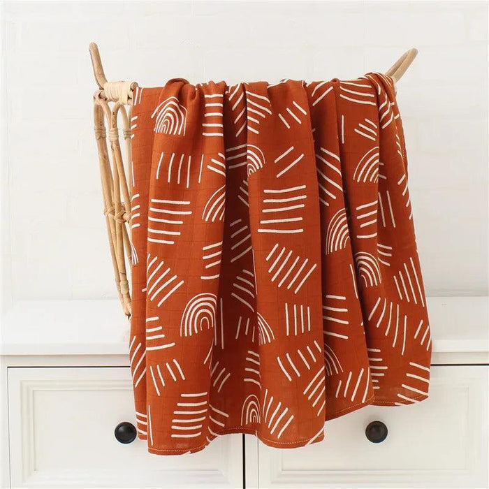 Organic Bamboo Cotton Swaddle Blanket for Newborns