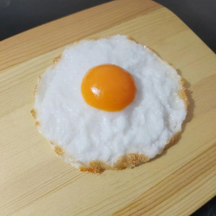 Lifelike Fried Egg Replica - Artificial Food Display for Kitchen Decor, Photography Props, and Sweet Table Displays