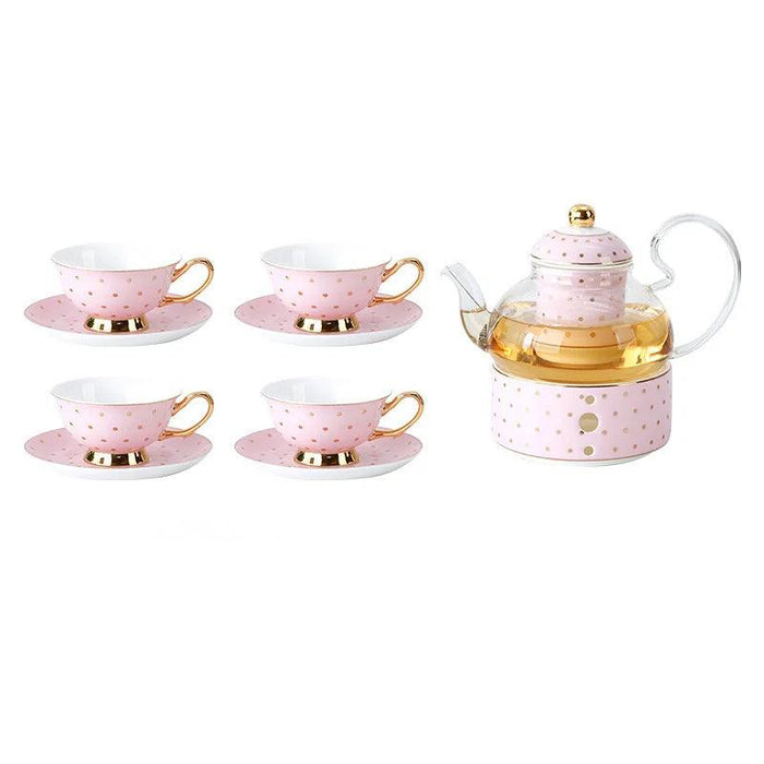 Elegant Lemon Blossom Fine Bone China Beverage Set - A Luxurious Experience for Tea and Coffee Enthusiasts