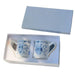 Elegant Blue and White Japanese Porcelain Tea and Coffee Collection