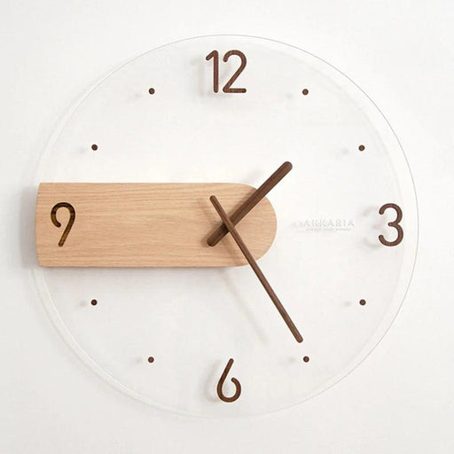 Sleek Scandinavian 3D Wooden Wall Clock - A Touch of Timeless Elegance for Your Home