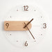 Sleek Scandinavian 3D Wooden Wall Clock - A Touch of Timeless Elegance for Your Home