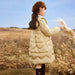 Chic Mid-Length Down Coat for Fashionable Teen Girls - Cozy Winter Essentials