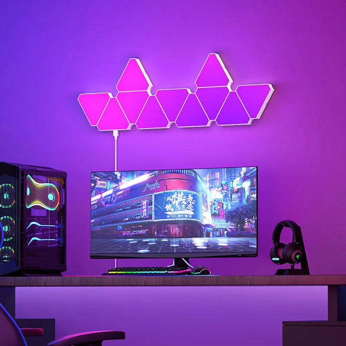 Bluetooth-Controlled RGB Music-Responsive LED Wall Light - Elevate Your Home Ambiance